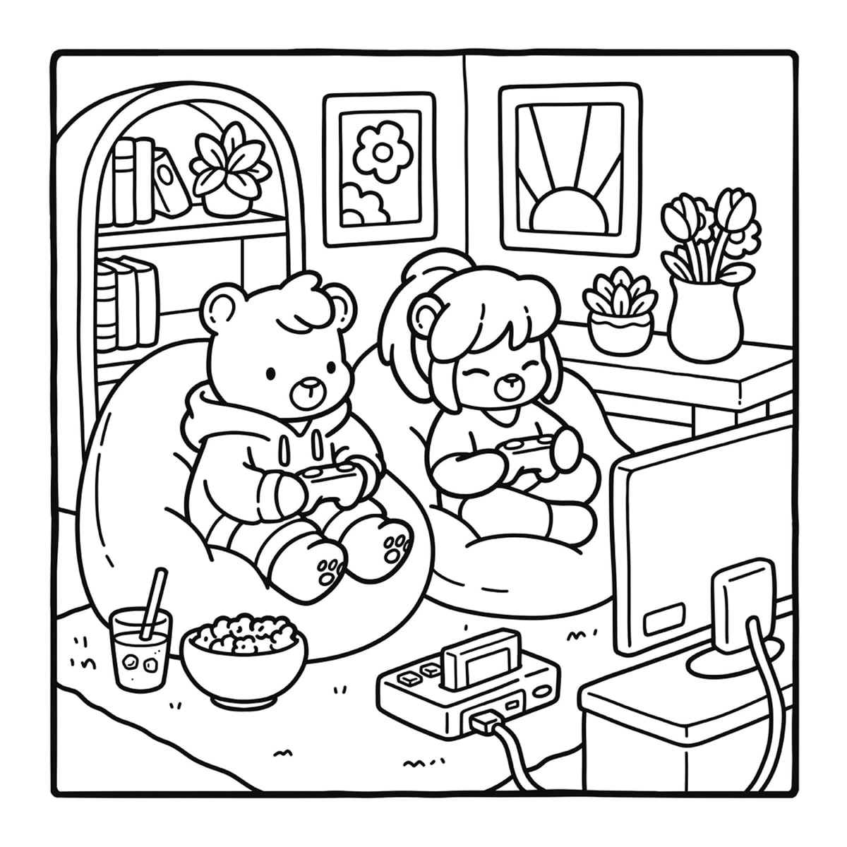 Cozy Life, Cute Colouring Book by Jade Summer