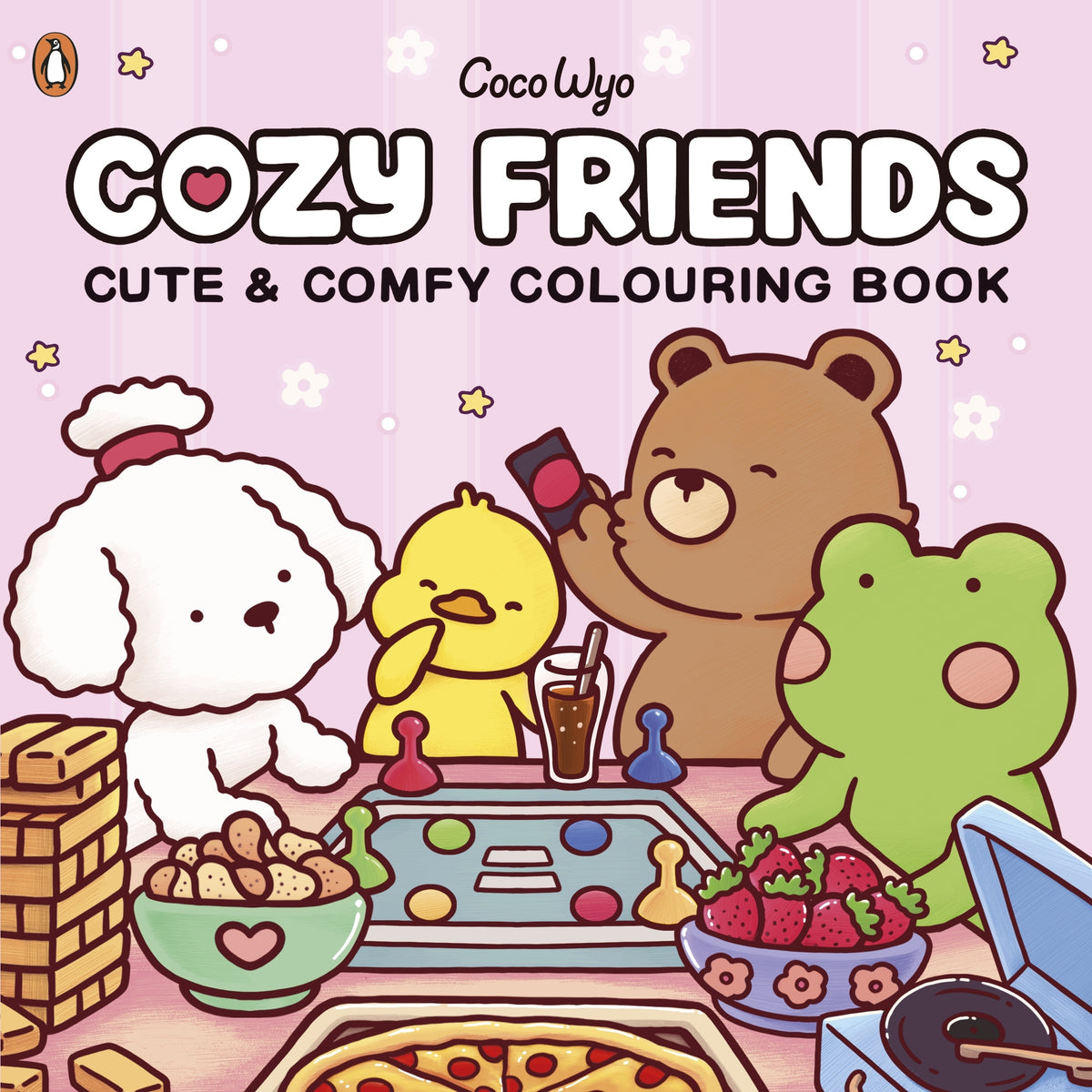 Cozy Friends, Cute & Comfy Colouring Book by Coco Wyo