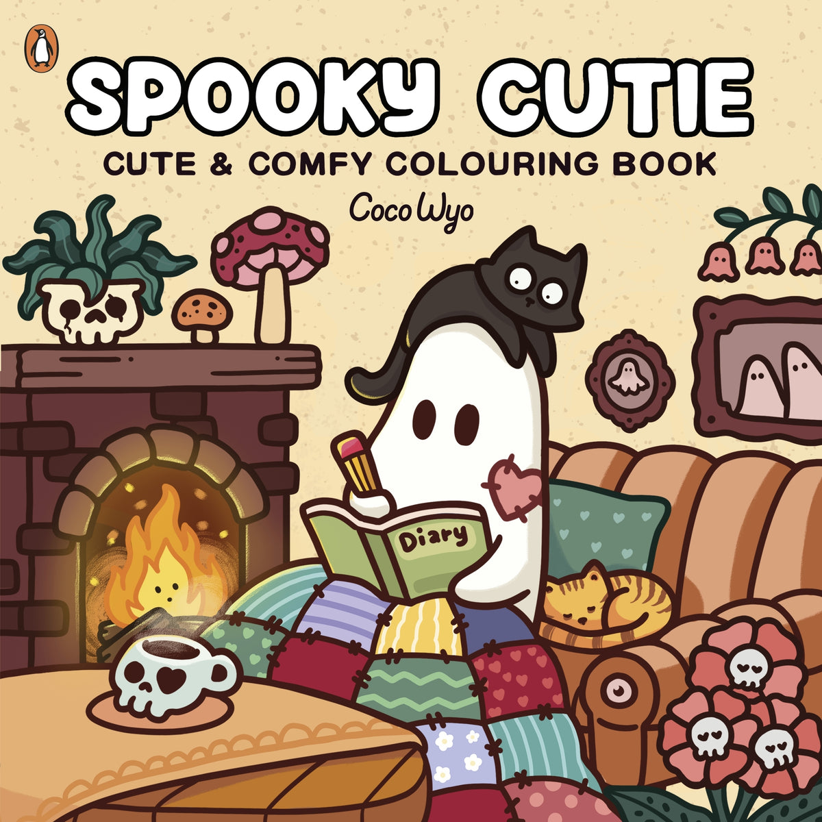 Spooky Cutie, Cute & Comfy Colouring Book by Coco Wyo