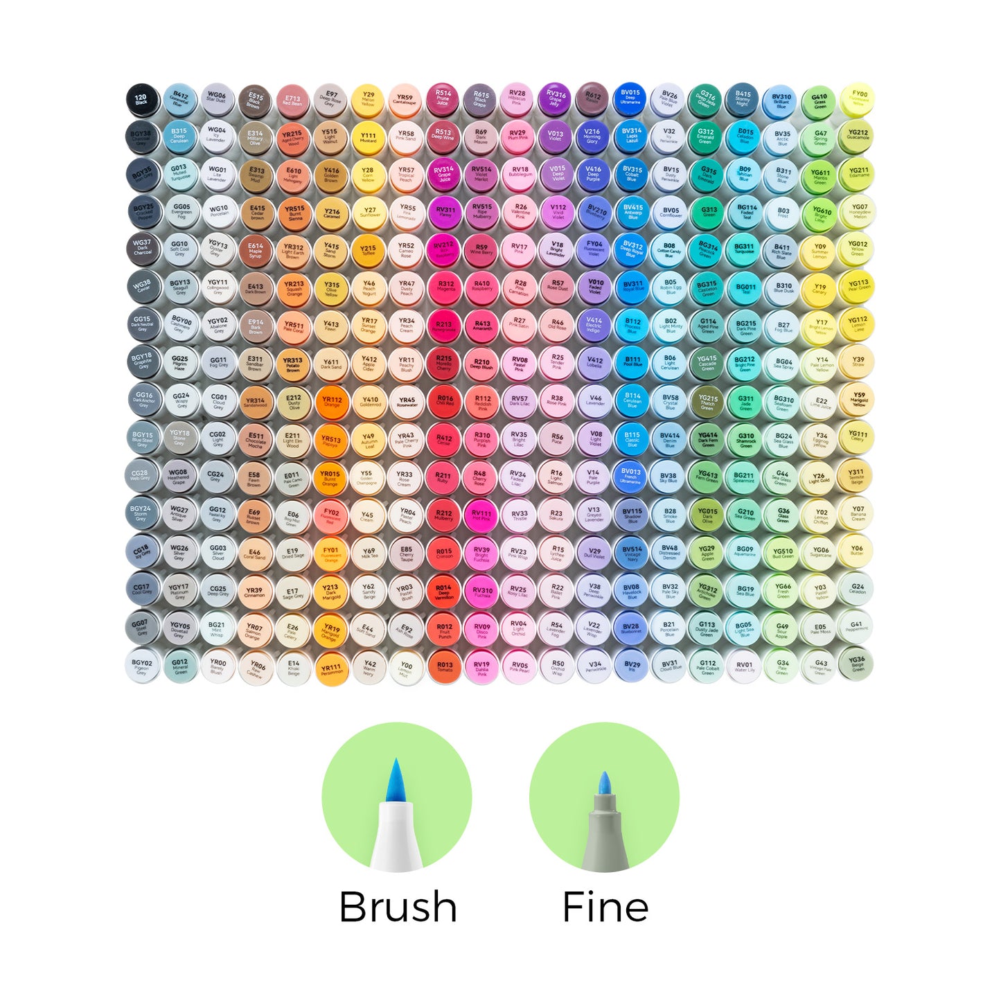 Ohuhu Honolulu B 320 Colours Dual Tip Alcohol Art Markers