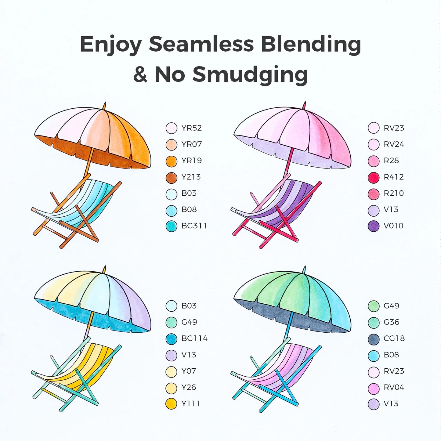 Ohuhu Honolulu S 48 Colours Dual Tip Alcohol Art Markers