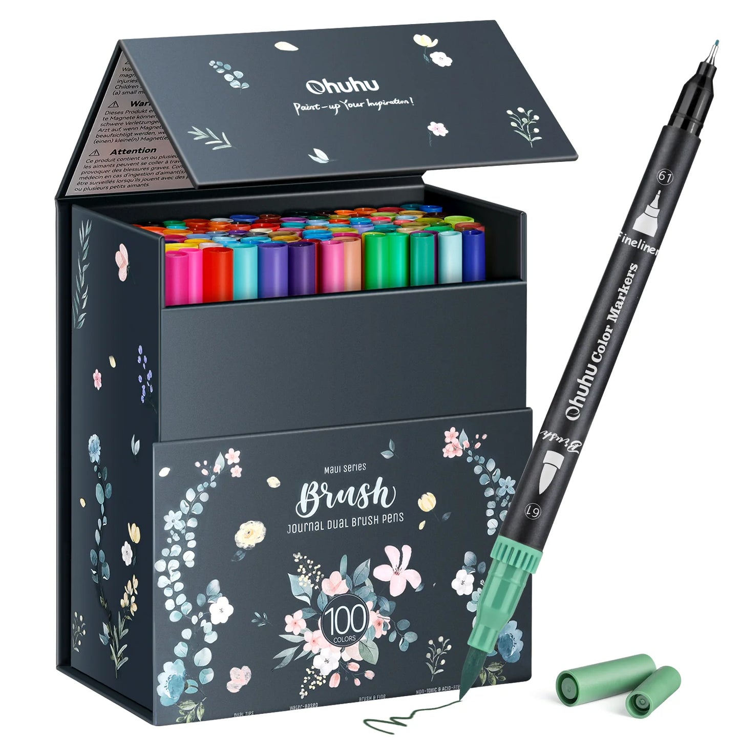 Ohuhu Maui 100 Colours Dual Tip Water Based Art Markers