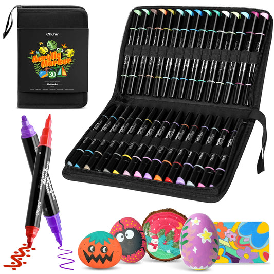 Ohuhu Acrylic Markers 30 Colours