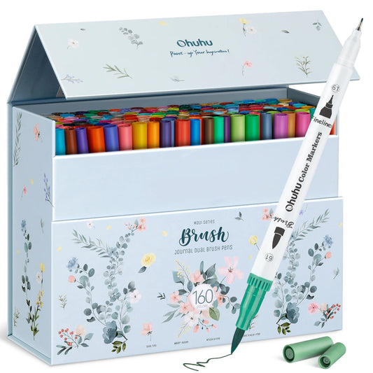 Ohuhu Maui 160 Colours Dual Tip Water Based Art Markers