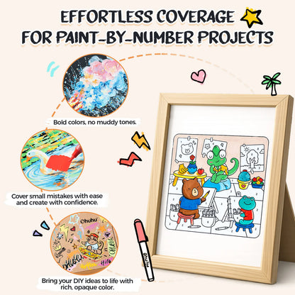 Ohuhu Hilo Series 72 Direct-ink Acrylic Paint Markers
