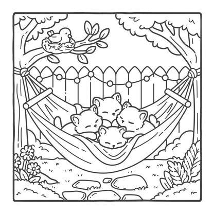 Cozy Kitties, Cute Colouring Book by Jade Summer