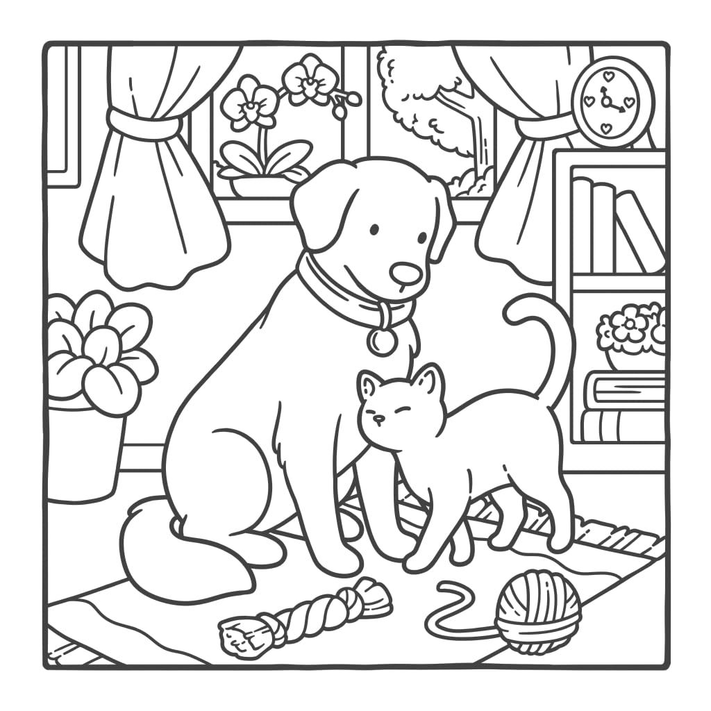 Cozy Kitties, Cute Colouring Book by Jade Summer
