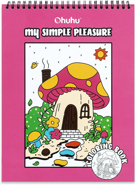 Ohuhu Colouring Book, Double-Sided, Bleedproof - My Simple Pleasure