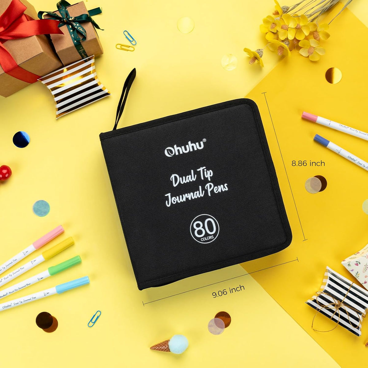 Ohuhu 80 Colours Dual Tip Journaling Pens