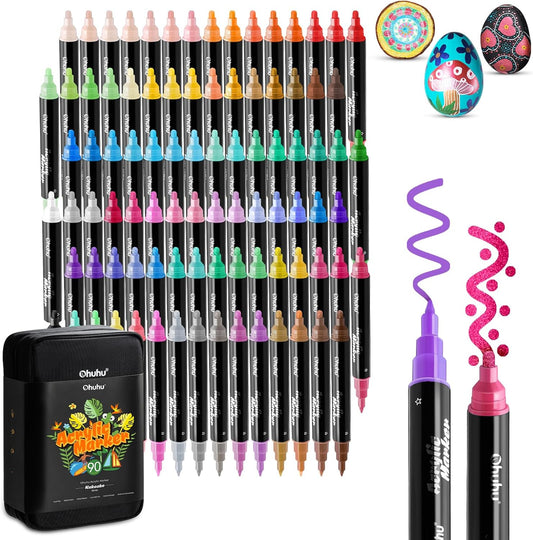Ohuhu Acrylic Markers 90 Colours