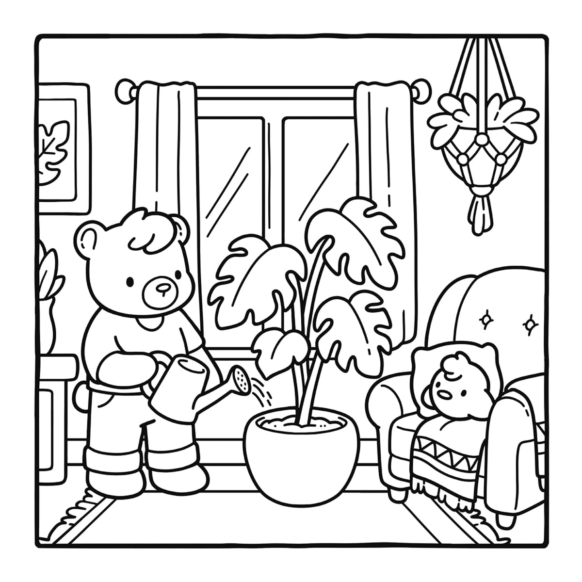 Cozy Life, Cute Colouring Book by Jade Summer
