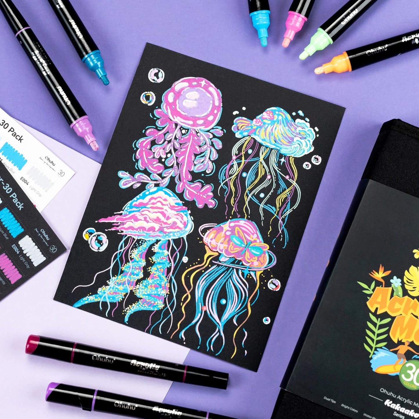 Ohuhu Acrylic Markers 90 Colours