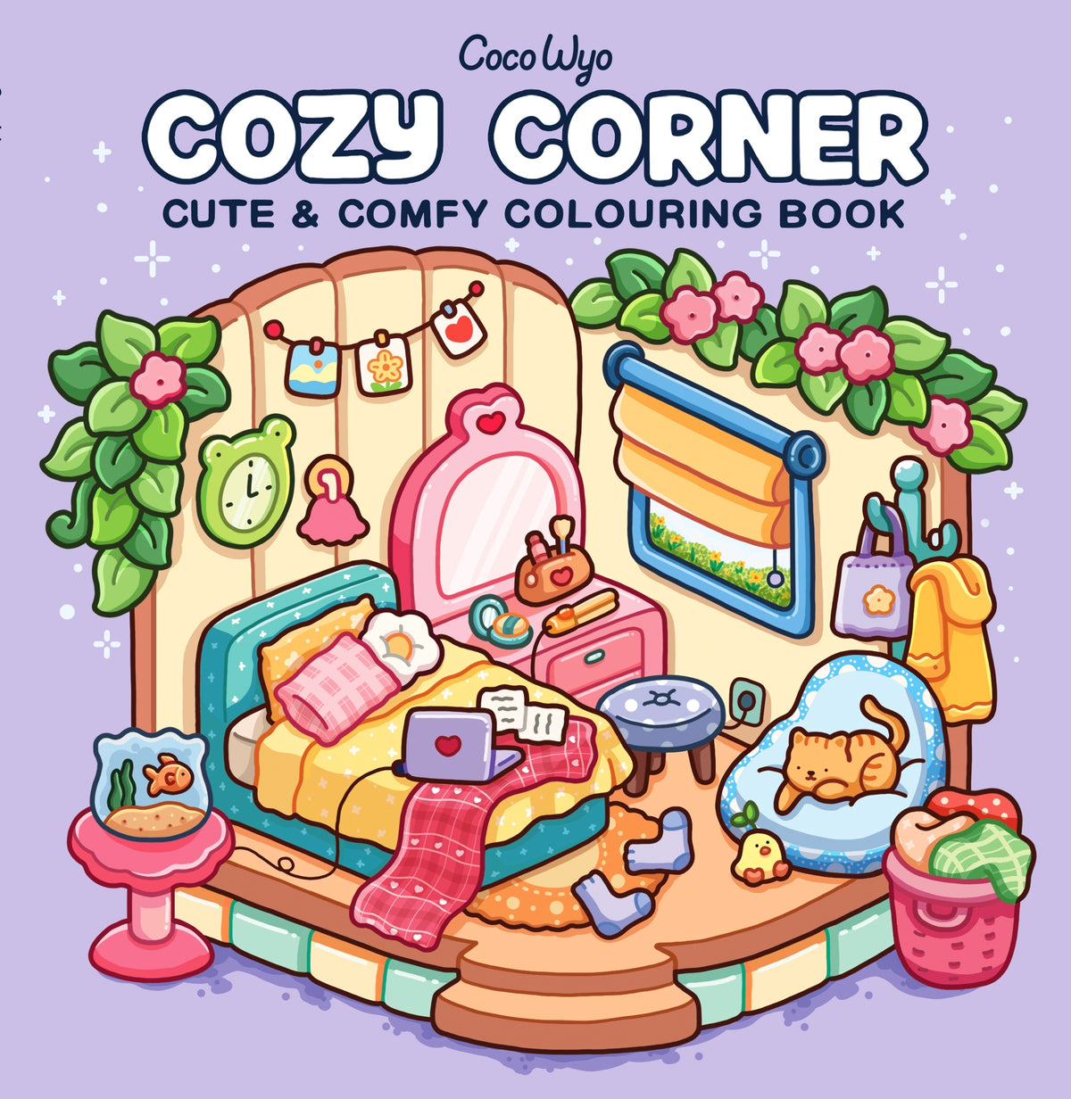 Cozy Corner, Cute & Comfy Colouring Book by Coco Wyo