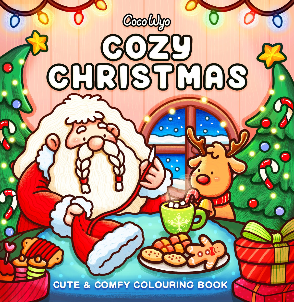 Cozy Christmas, Cute & Comfy Colouring Book by Coco Wyo