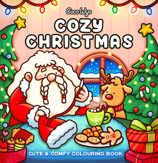 Cozy Christmas, Cute & Comfy Colouring Book by Coco Wyo