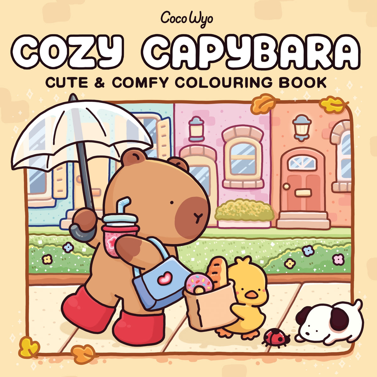 Cozy Capybara, Cute & Comfy Colouring Book by Coco Wyo