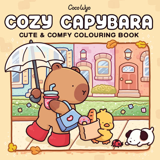 Cozy Capybara, Cute & Comfy Colouring Book by Coco Wyo
