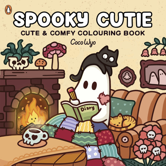 Spooky Cutie, Cute & Comfy Colouring Book by Coco Wyo