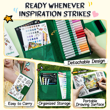 Ohuhu Hilo Series 72 Direct-ink Acrylic Paint Markers