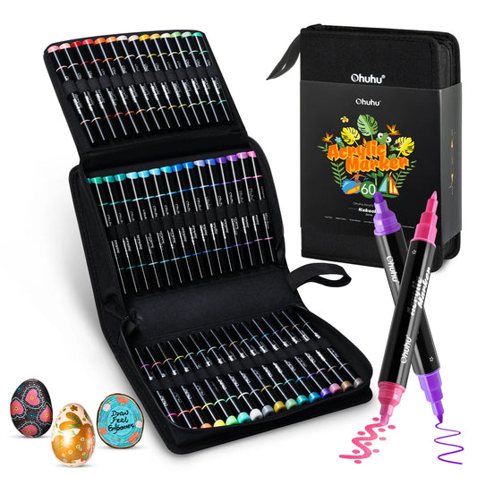 Ohuhu Acrylic Markers 60 Colours