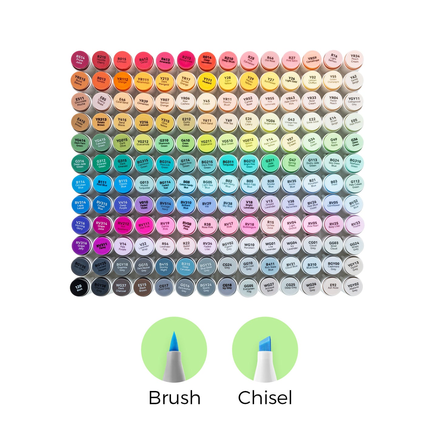 Ohuhu Honolulu 168 Colours Dual Tip Alcohol Art Markers