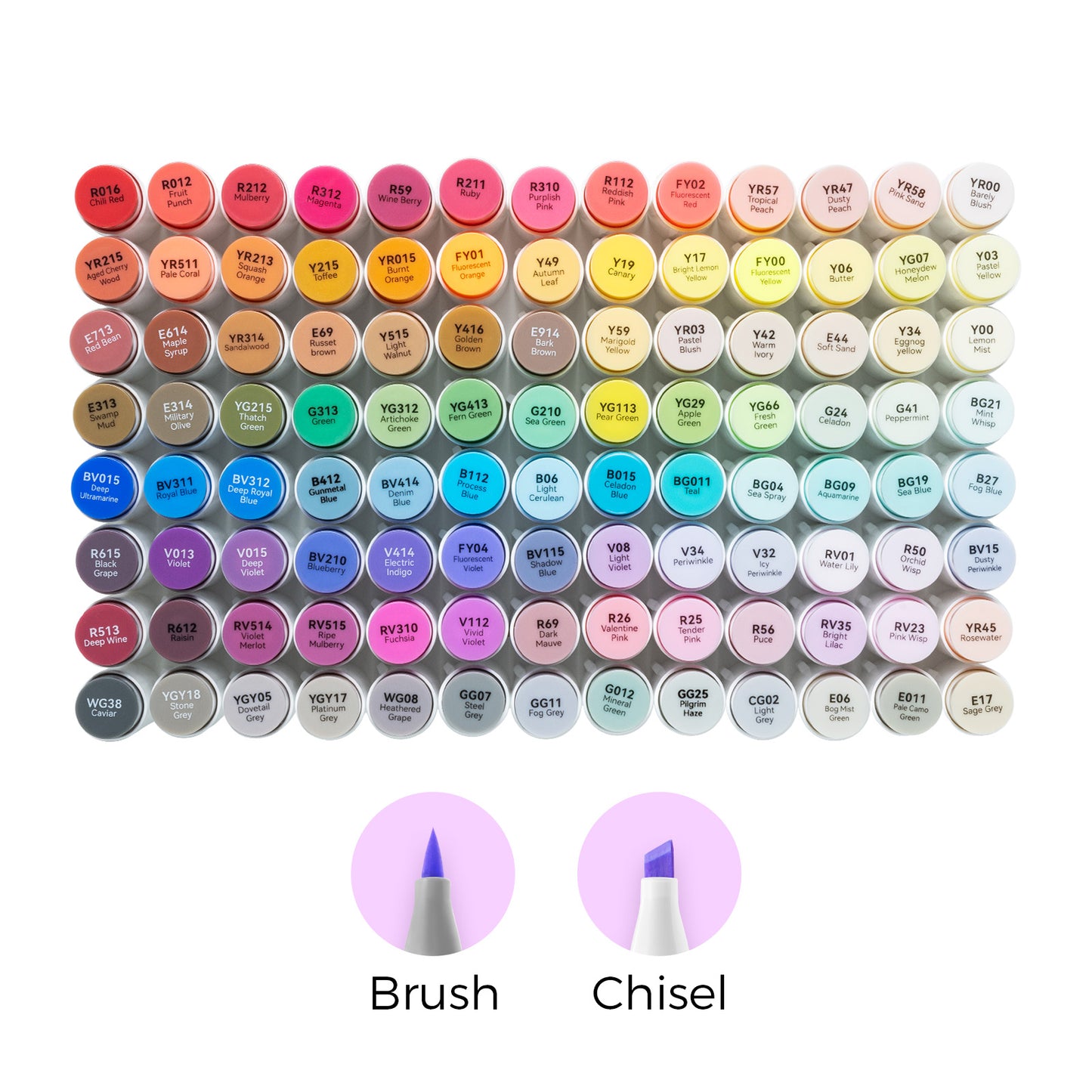 Ohuhu Honolulu 104 Colours Dual Tip Alcohol Art Markers