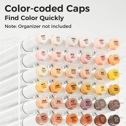 Ohuhu Honolulu B 24 Skin Tone Colours Dual Tip Alcohol Markers