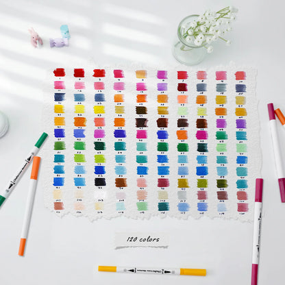 Ohuhu Maui 120 Colours Dual Tip Water Based Art Markers