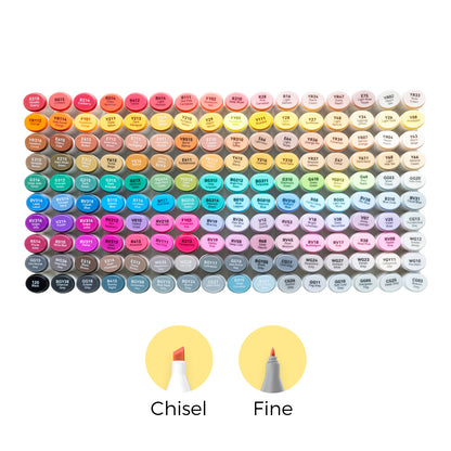 Ohuhu Oahu 160 Colours Dual Tip Alcohol Art Markers