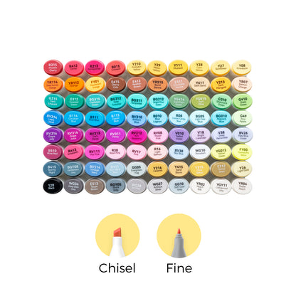 Ohuhu Oahu 80 Colours Dual Tip Alcohol Art Markers