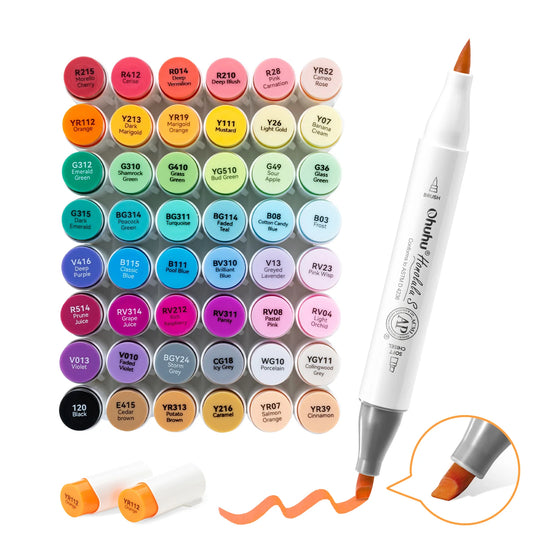 Ohuhu Honolulu S 48 Colours Dual Tip Alcohol Art Markers