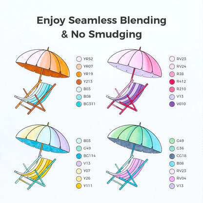Ohuhu Honolulu S 48 Colours Dual Tip Alcohol Art Markers