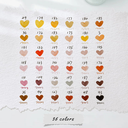 Ohuhu Maui 36 Skin Tone Colours Dual Tip Water Based Art Markers