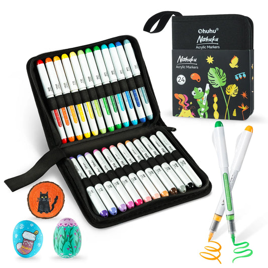 Ohuhu Nahuku 24 Colours Direct-ink Acrylic Markers