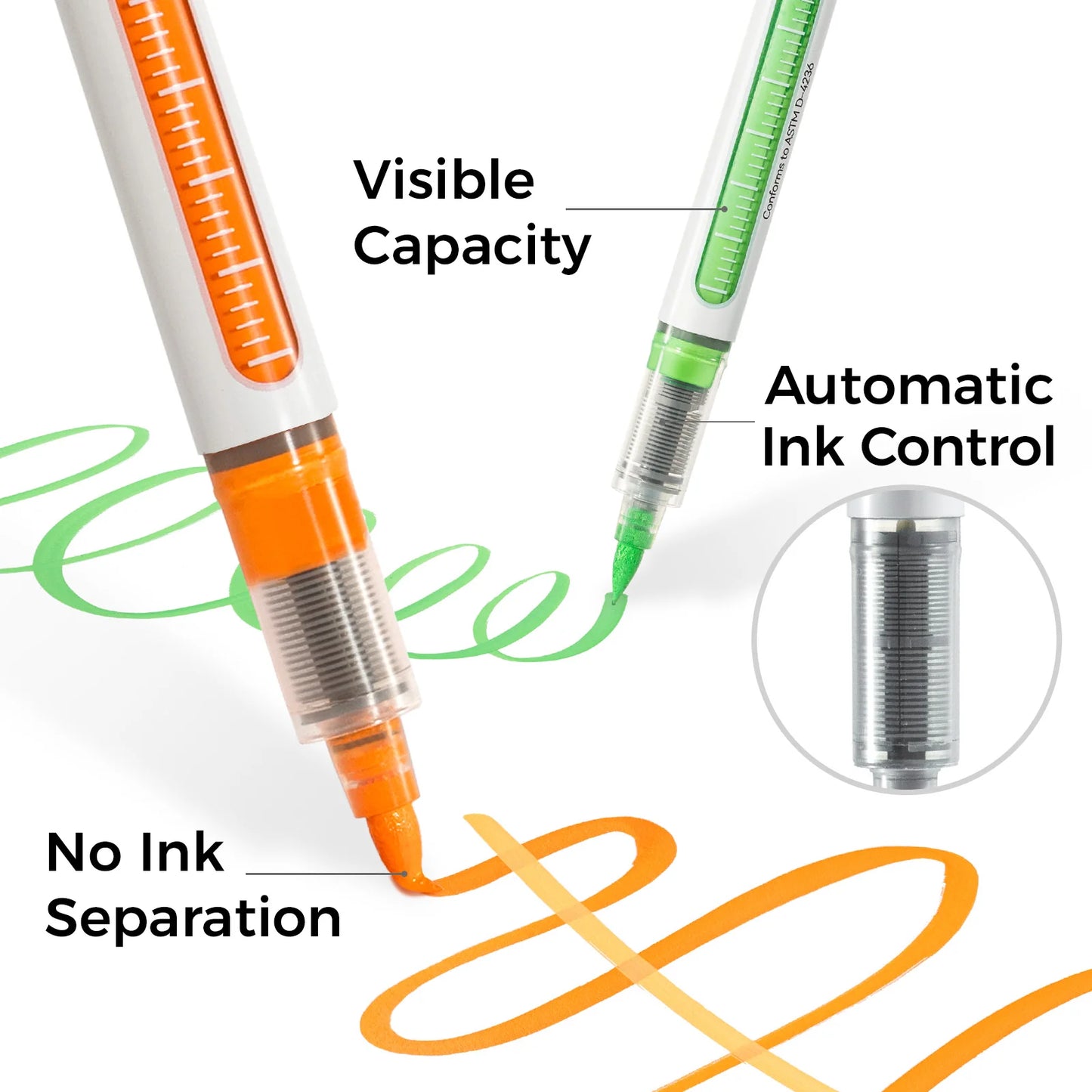 Ohuhu Nahuku 24 Colours Direct-ink Acrylic Markers