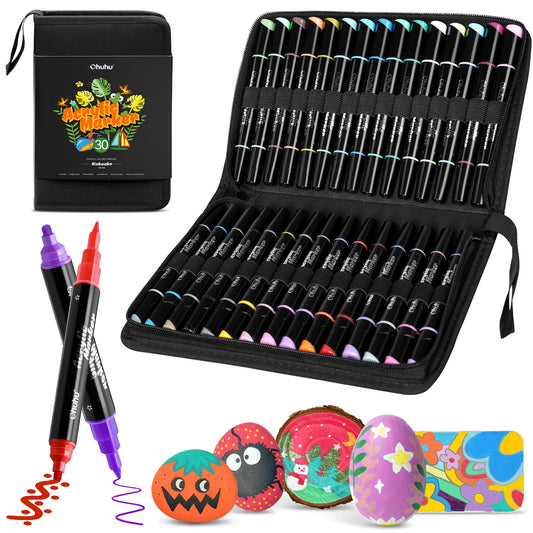 Ohuhu Acrylic Markers 30 Colours