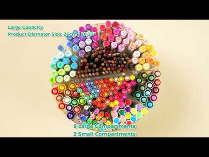 Ohuhu 360° Rotating Clear Acrylic Marker Organiser