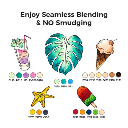 Ohuhu Honolulu 6 Skin Tone Colours Dual Tip Alcohol Art Markers