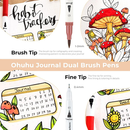 Ohuhu Maui 120 Colours Dual Tip Water Based Art Markers