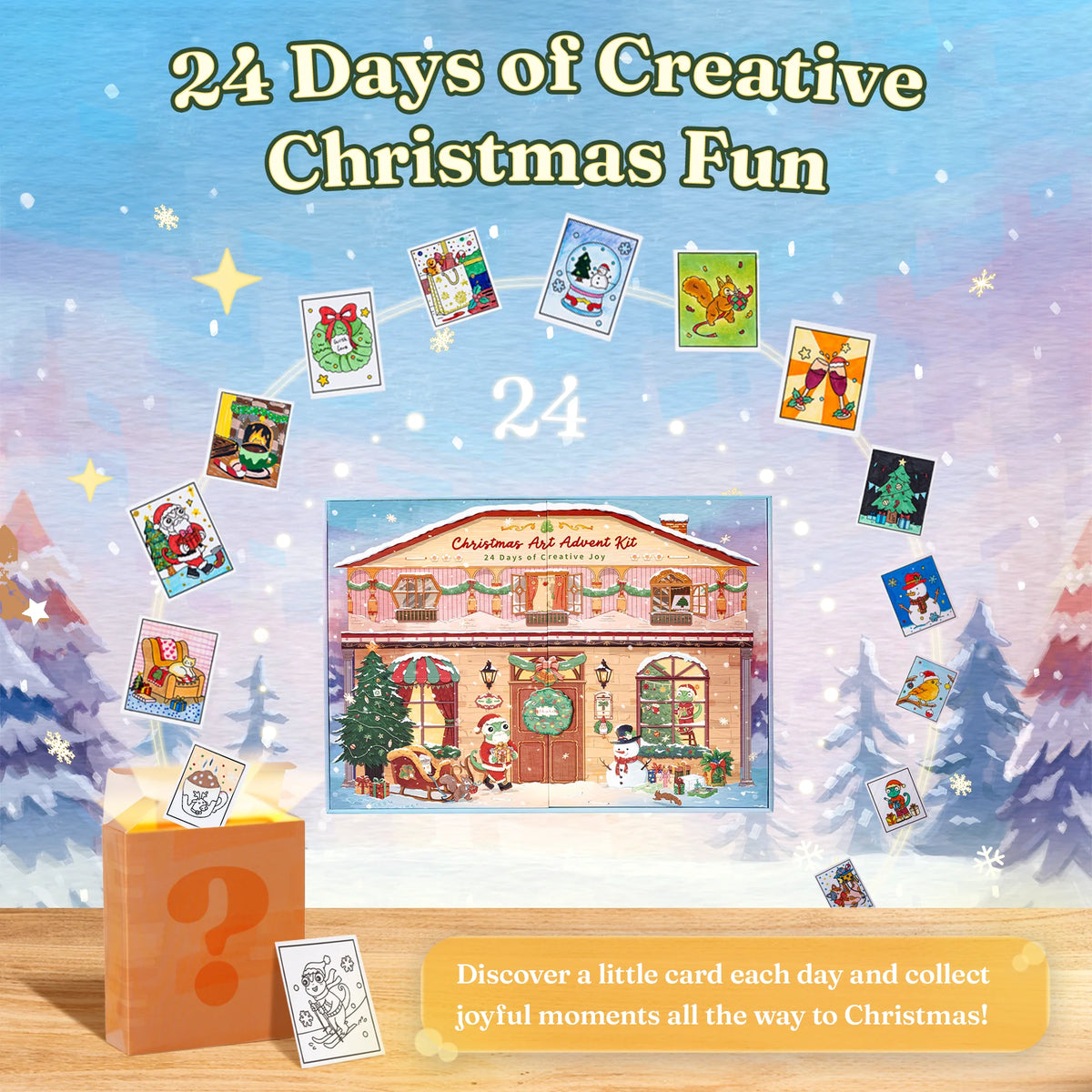 Ohuhu Christmas Advent Calendar 2026, 24 Days Countdown Gift Kit